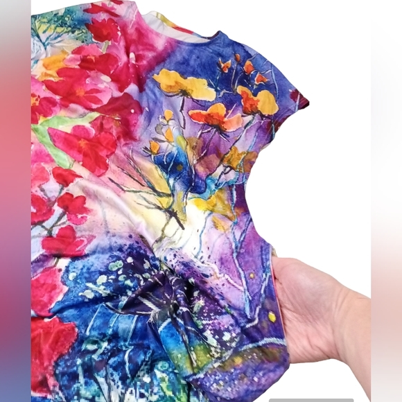 NWOT Maxi Dress Casual Floral with Pockets - Picture 5 of 8